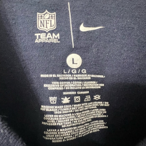 Nike Chicago Bears Football Navy T-Shirt - Picture 4 of 5
